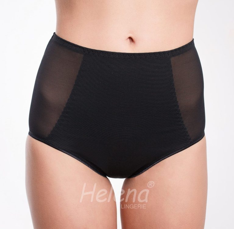 Женские трусы черного цвета № 2022 «слип» с высокой линией талии