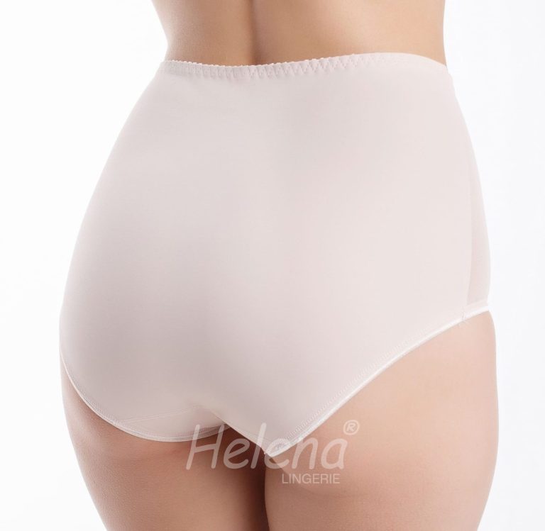 Женские трусы цвета пиона № 2022 «слип» с высокой линией талии вид сзади