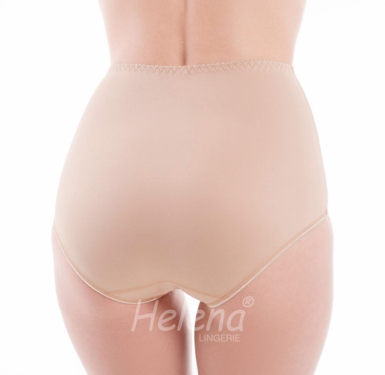 Женские трусы телесного цвета № 2022 «слип» с высокой линией талии вид сзади