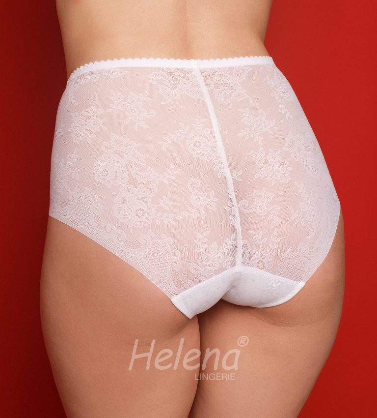 Трусы утягивающие женские 7063 белого цвета вид сзади